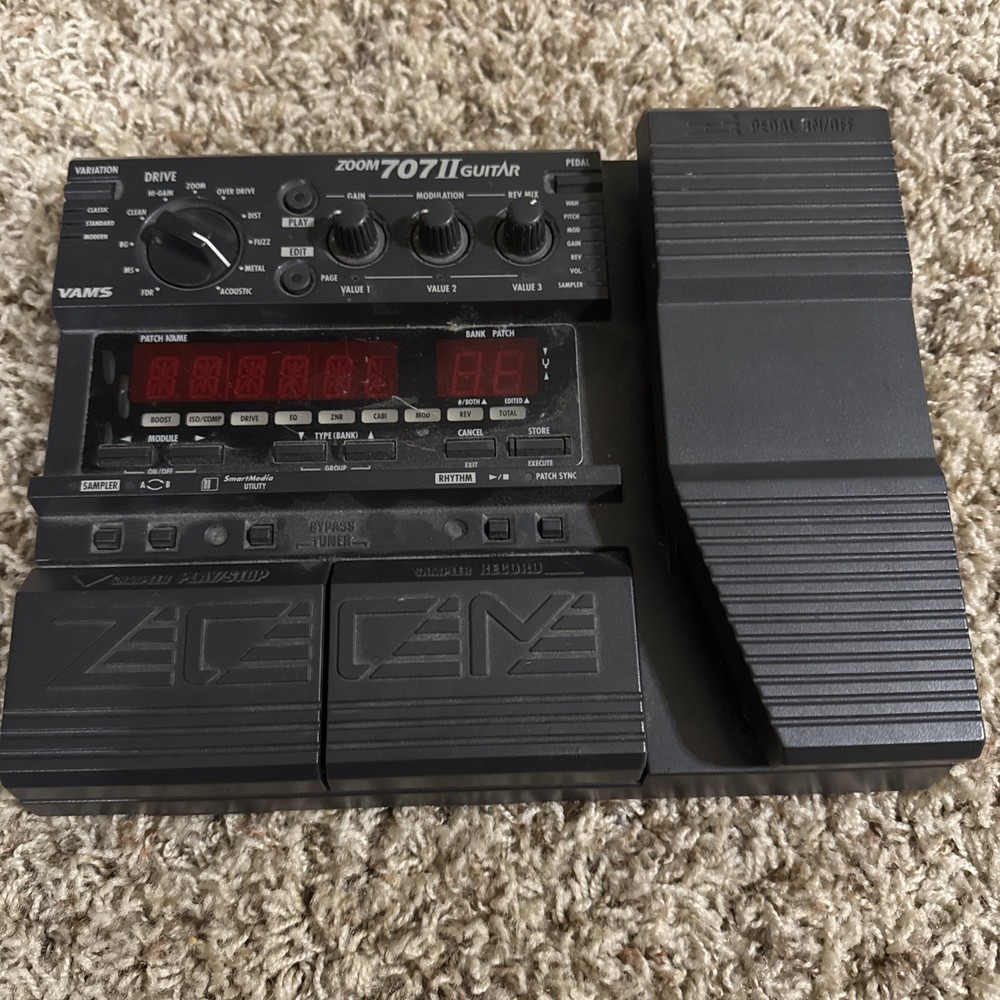 ZOOM 707II Guitar Multi Effector Guitar pedal 707 II Used