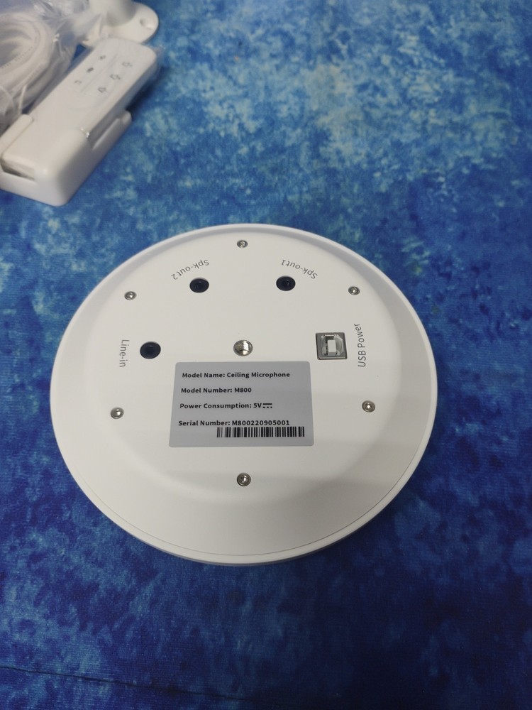 Modulit Solutions Ceiling Microphone M800. No Mounting Plate.