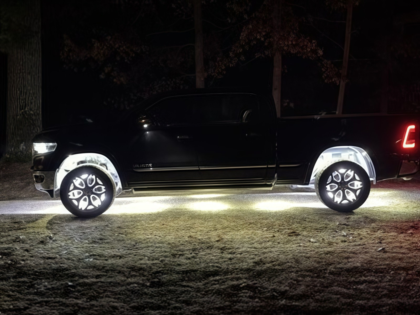 NEW Set 4x 17.5" PURE WHITE QUAD ROW Strobes Truck Car LED Wheel Rim Ring Lights