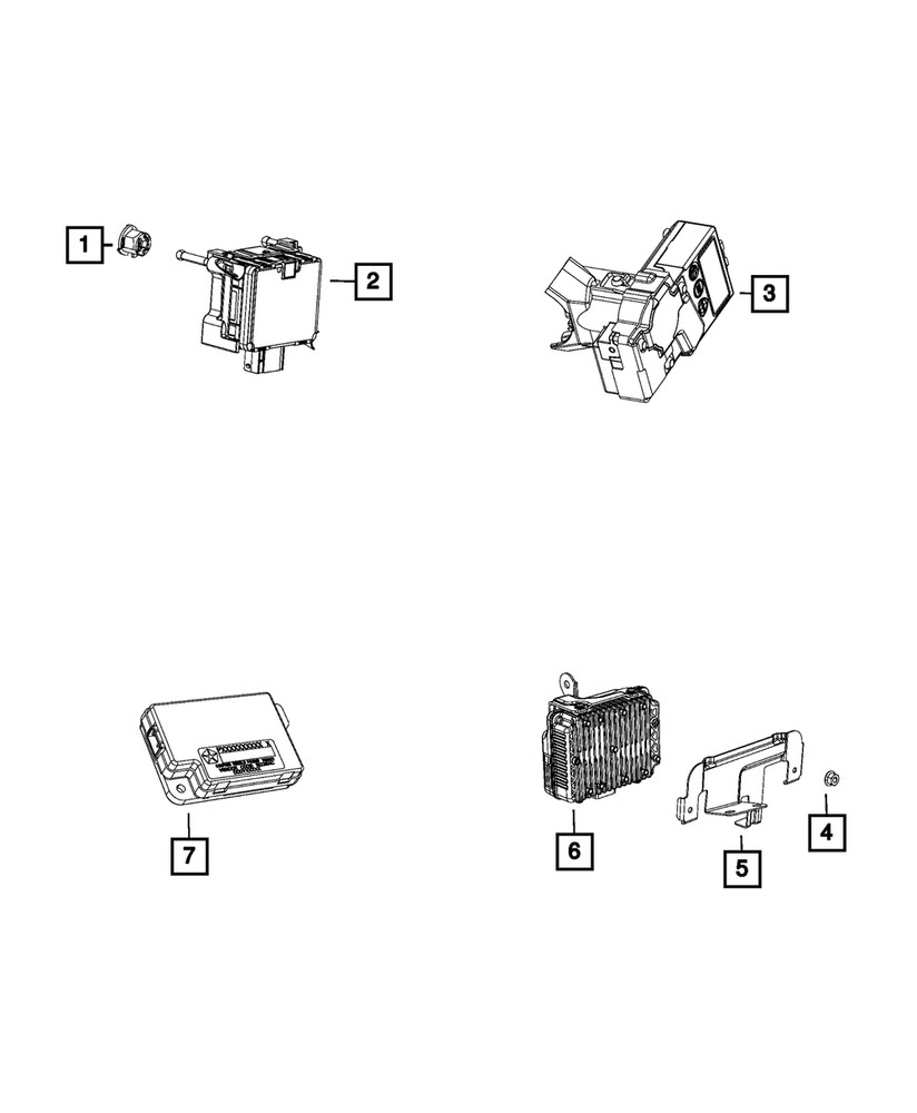 Genuine Mopar Collision Module 68501118AA