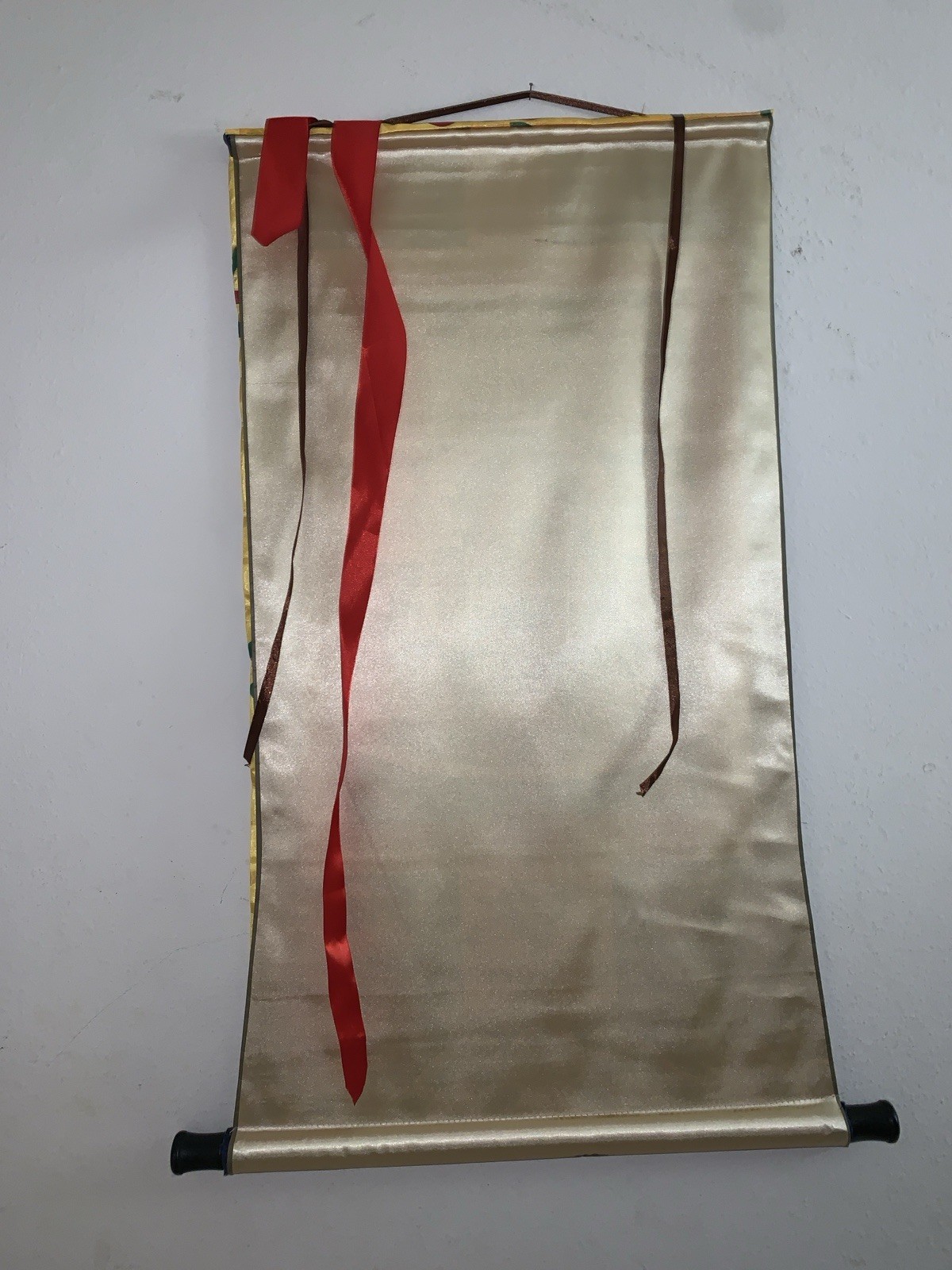 Buddha Tibetan Thangka Art 20 x 34" tapestry printed fabric nice Urgyan Chang