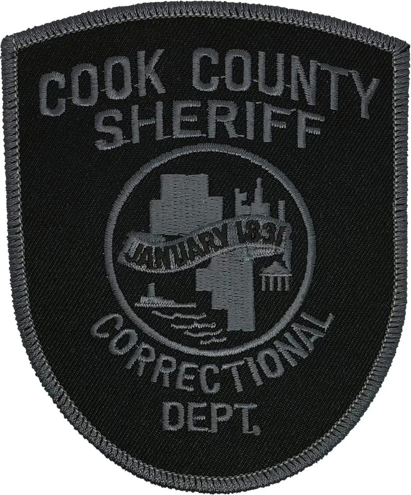 COOK COUNTY SHERIFF SHOULDER PATCH: Correctional Department Subdued