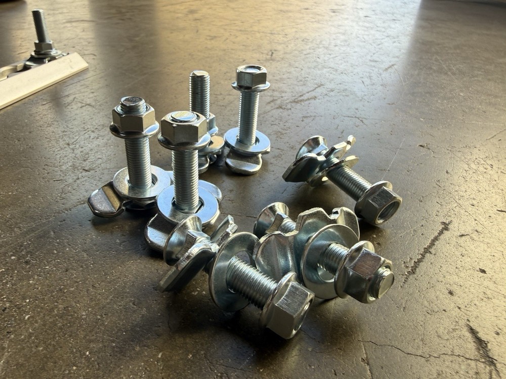 10Pack L-Track Double Lug Threaded Stud Nut Fitting Tie Down,L Track Secure