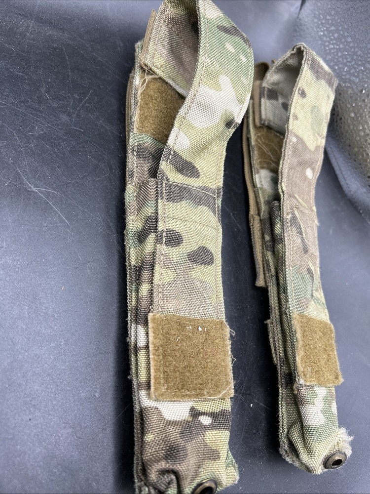 USGI MOLLE Baton Flare Flashlight Pouch Multicam OCP