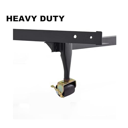 Heavy Duty Steel Stem Bed Frame Wheels Casters Rollers with Plastic Inserts,