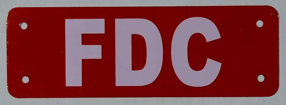 FDC Sign (RED, Reflective, Aluminium 2X6)--REF24-1027