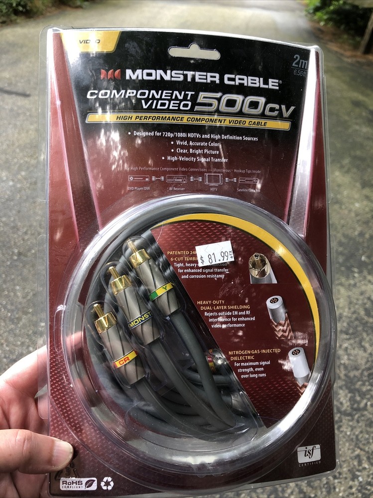 Monster Cable 500CV Component Video 2m (6.56 ft.) High Performance Cable