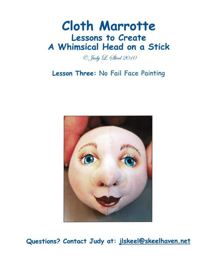 "Cloth Doll Marrotte" CD Tutorial - Four Lessons by Judy Skeel