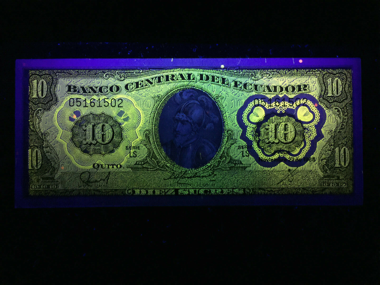 Ecuador 10 Sucres 1988 Banknote World Paper Money UNC Currency