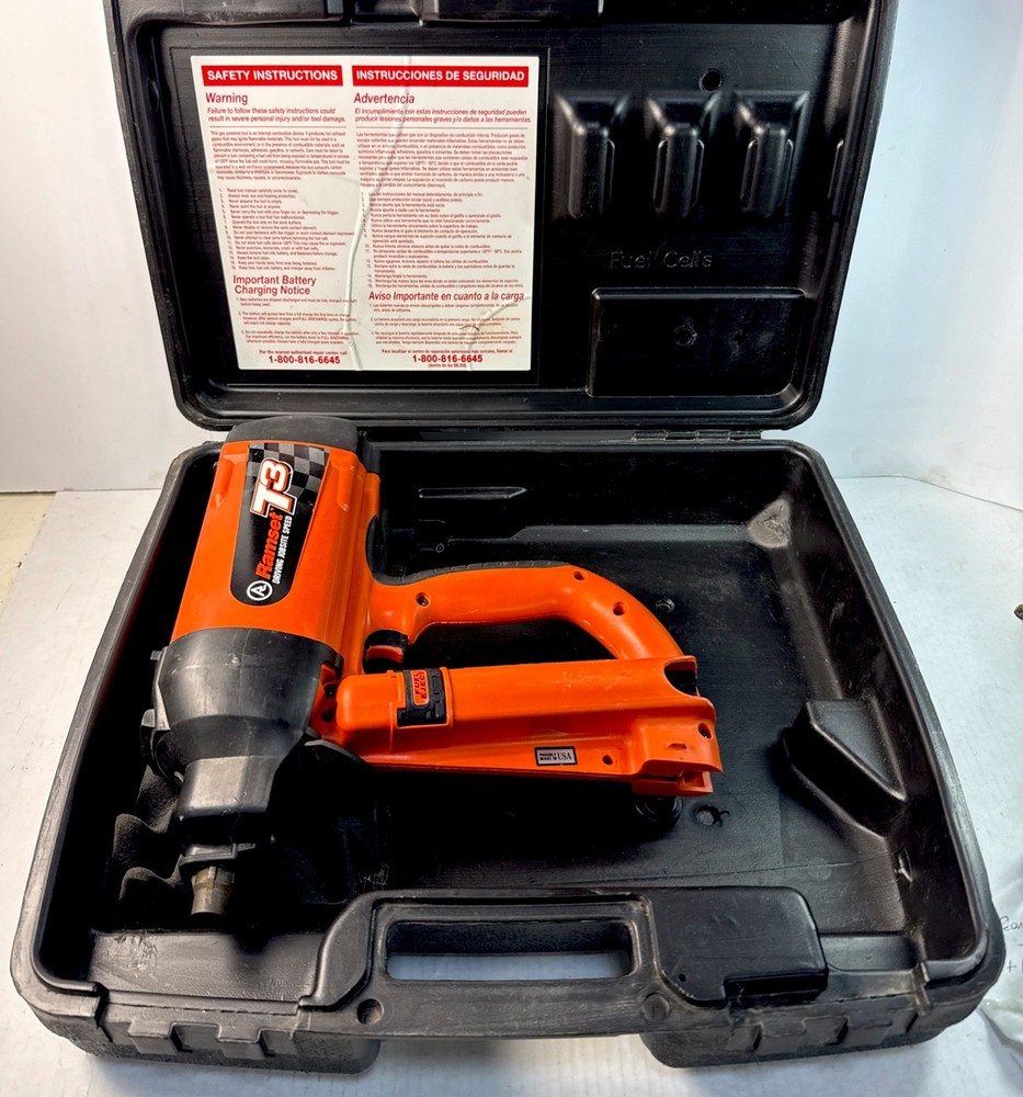 Ramset T3SS Nailer, Hard Case - Tested Clean