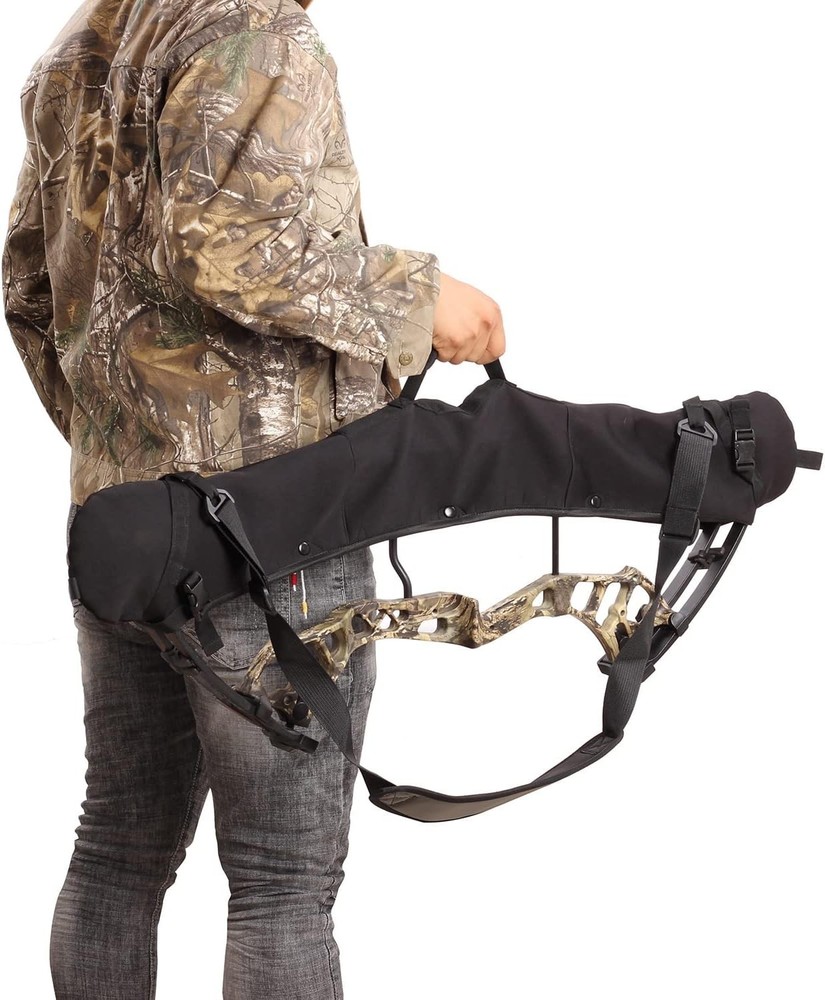 Archery Bow Sling Case Shoulder Strap Carrying Protective Compact Bag
