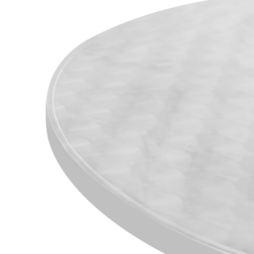 23.6" Round Pub Table Bistro Bar Height Cocktail Table W/ 90° Foldable Table