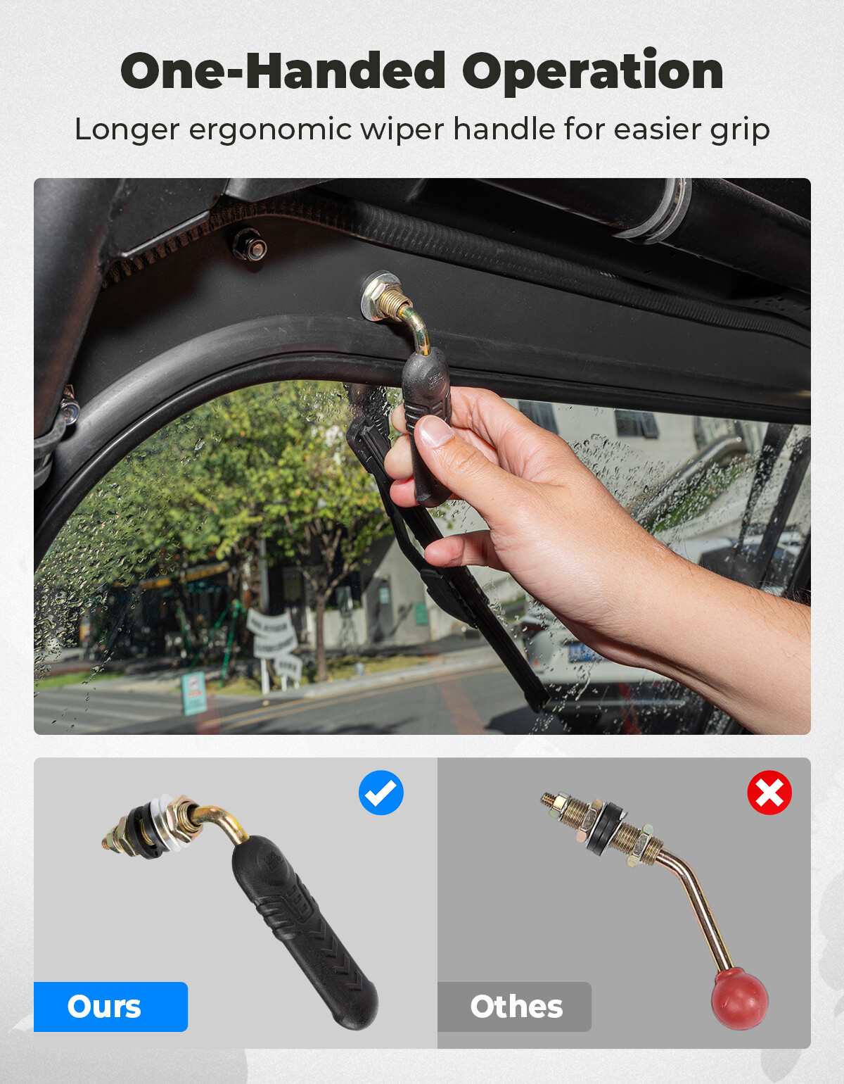 Glass Windshield W/ Sliding Vents+Dual Manual Wipers for RZR XP 1000/4 2019-2023