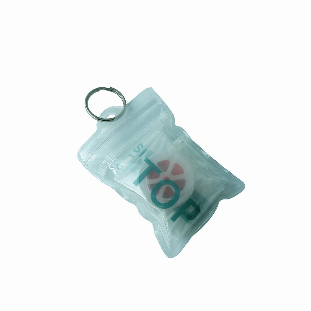 4 Pcs/Pack CPR Barrier with Keychain CPR Face Shield for CPR/AED Training 4 C...