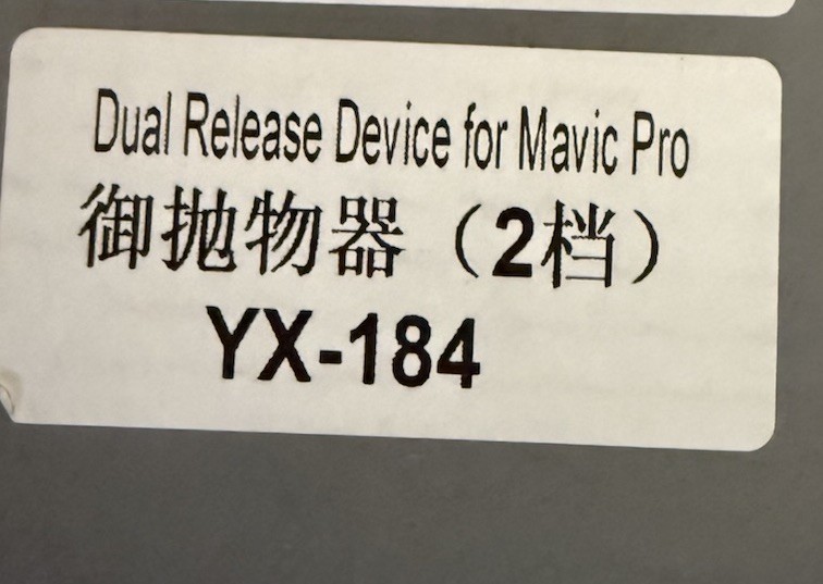 Dual Release Dropping Device For Mavic Pro