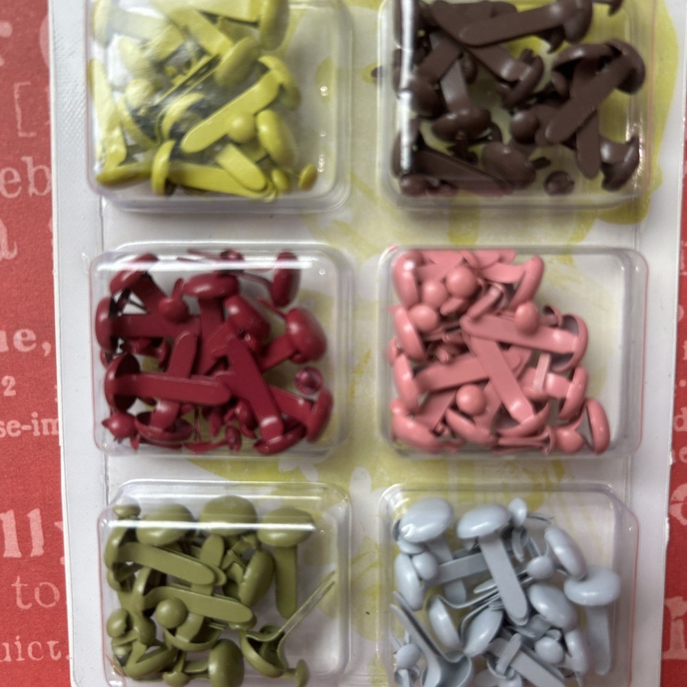 Painted Brads Basicgrey 180 Pcs