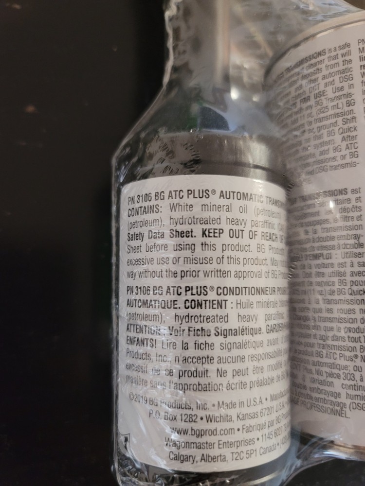 PACK OF 2 - BG ATC Plus & Quick Clean Automatic Transmission Conditioner