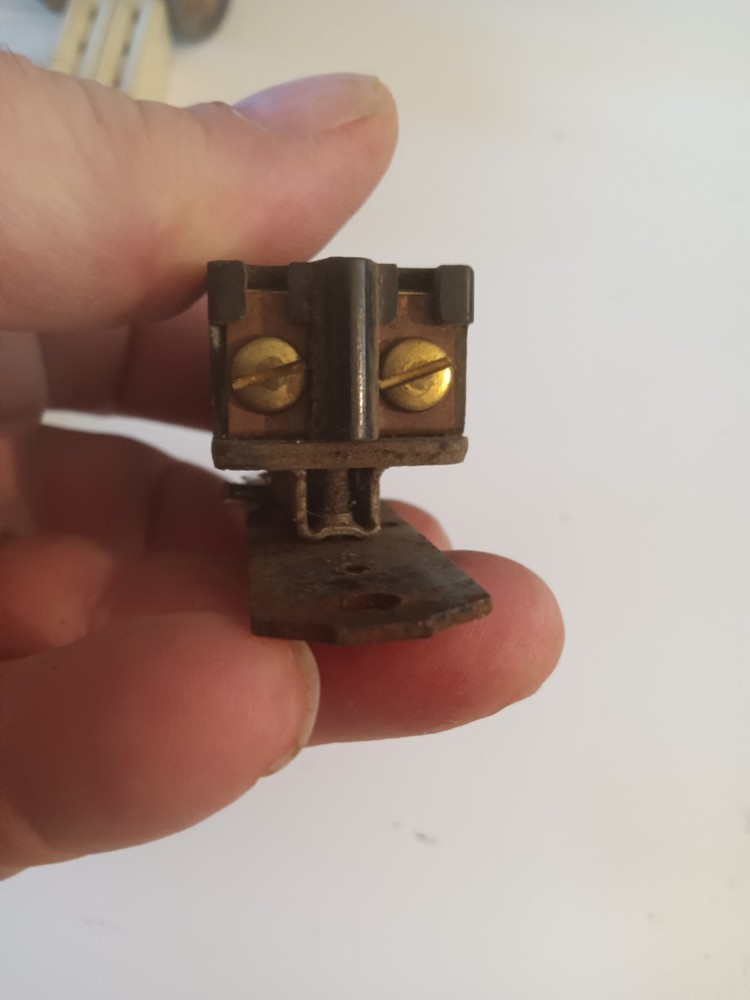 Vintage CH Two Position On Off Electric Switch With Locking Plate