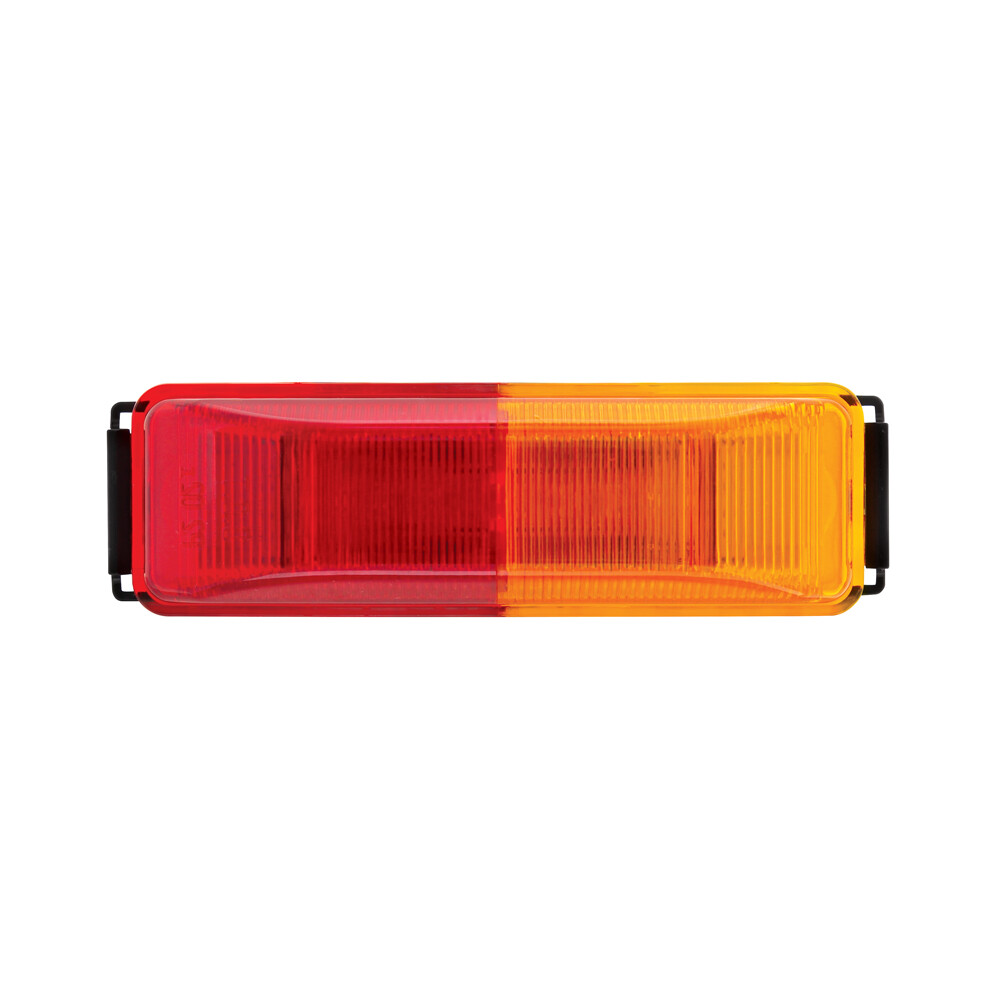6 LED Rectangular Clearance/Marker Fender Mount Light with Amber and Red Lens