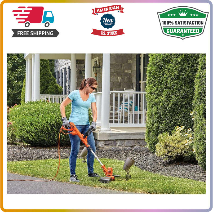 Corded 6.5A Weed Wacker with Auto Feed Spool, 14" Cut Width, Edger Mode