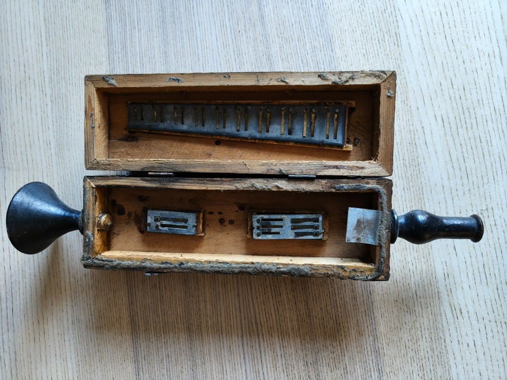 Vintage blow accordion harmonica