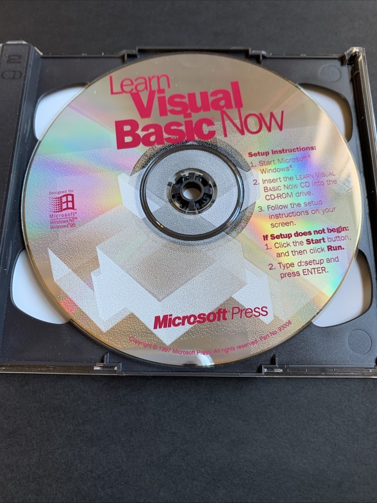 MICROSOFT VISUAL BASIC 5.0 LEARNING EDITION - w/CD KEY UNTESTED