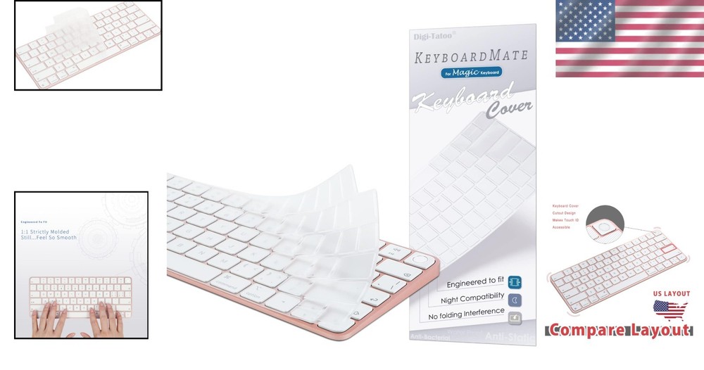 Transparent Keyboard Cover for iMac Magic Keyboard