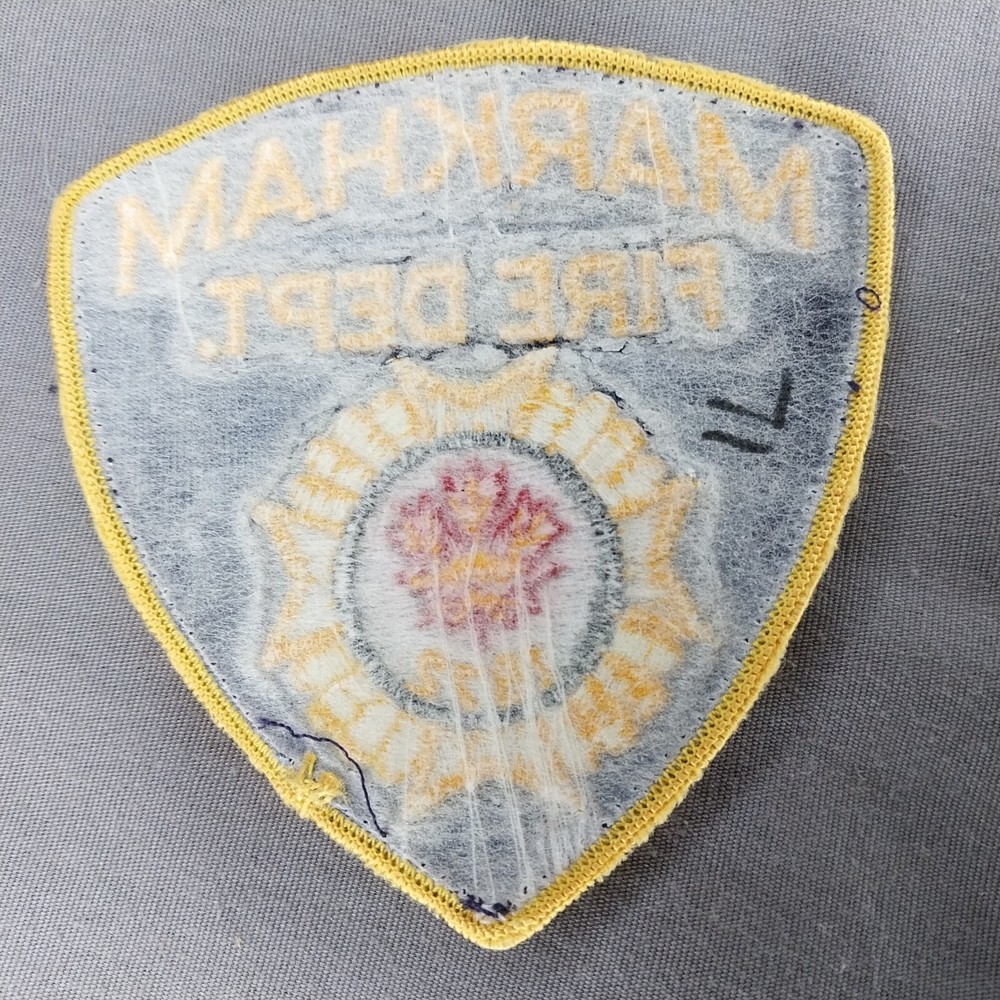 Markham Canada Fire Department Dept 4" Shoulder Patch