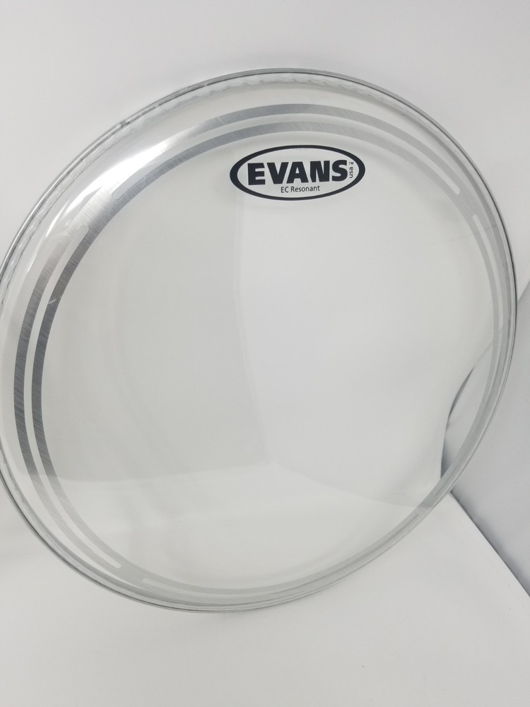 INCLUDES X2 - Evans EC2 Drumhead 14" Clear AND Evans EC Resonant Drumhead 14"