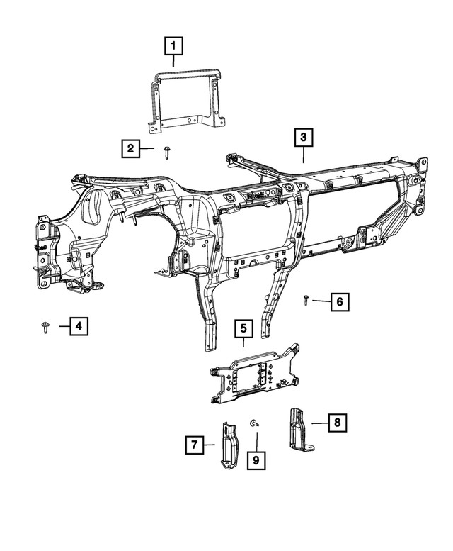 Genuine Mopar Module Bracket 68327063ab