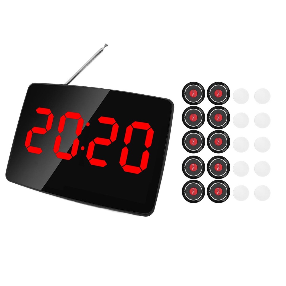 10 Nurse Alert Buttons Wireless Calling System For Clinic Excellent/