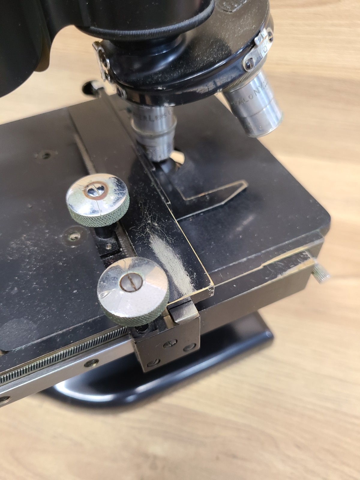 Vintage Spencer Buffalo USA Monocular Microscope Carl Zeiss Lens and Scopelite