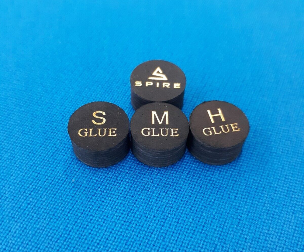 Spire Black Multi-Layered Leather Tip - Soft, Medium, or Hard