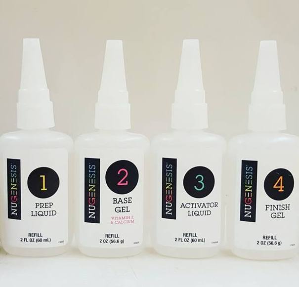 Nugenesis Dipping System Essentials Liquid Refill size 2oz (Choose Your Liquid)