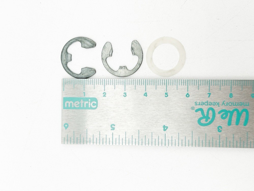 Rival Meat Slicer 1101E/2 Replacement Retaining E-Ring Clips & Washer OEM