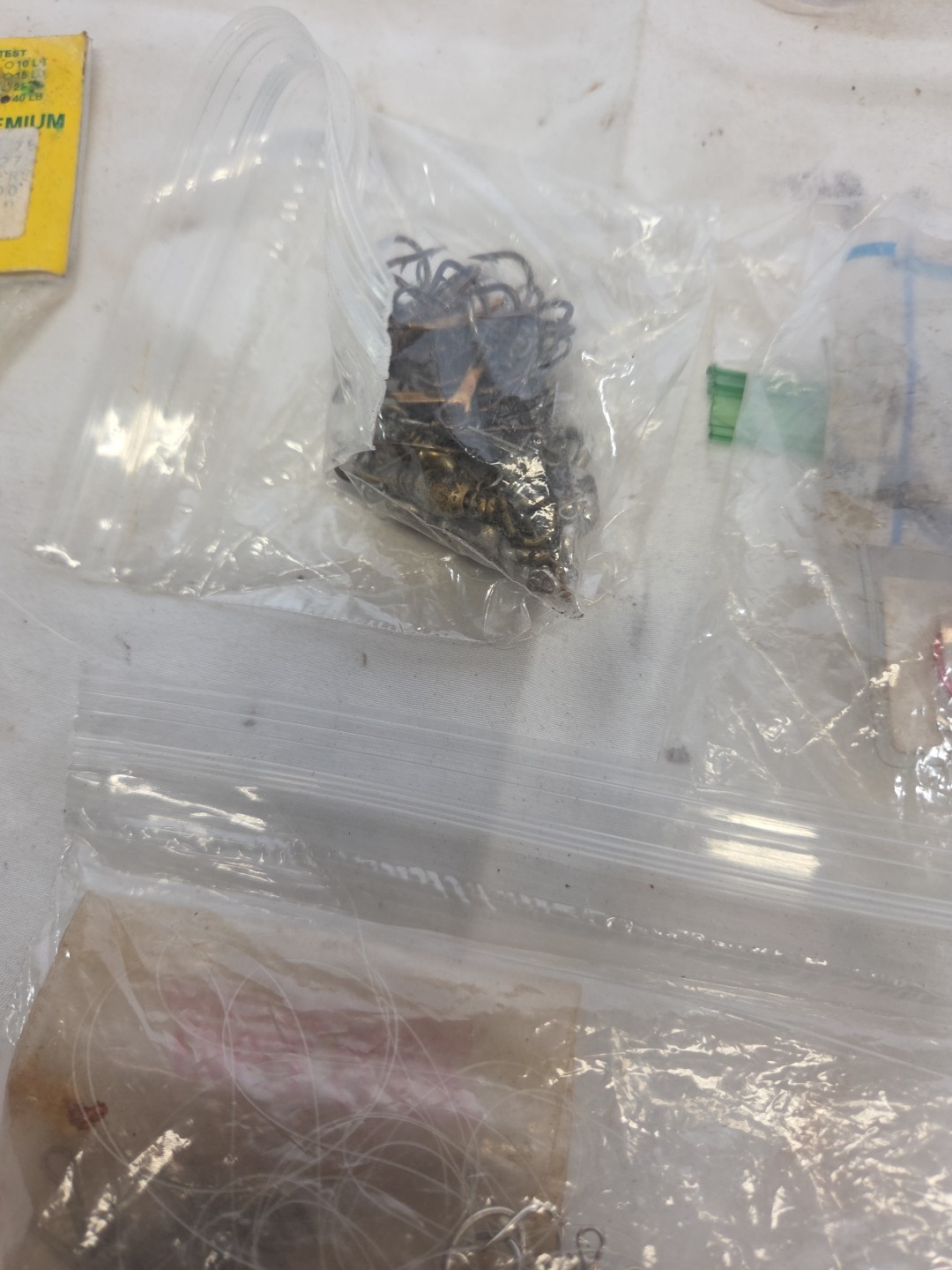 Large Lot Of Misc Fishing Hooks Tackle Trout Salmon Bass New And Used