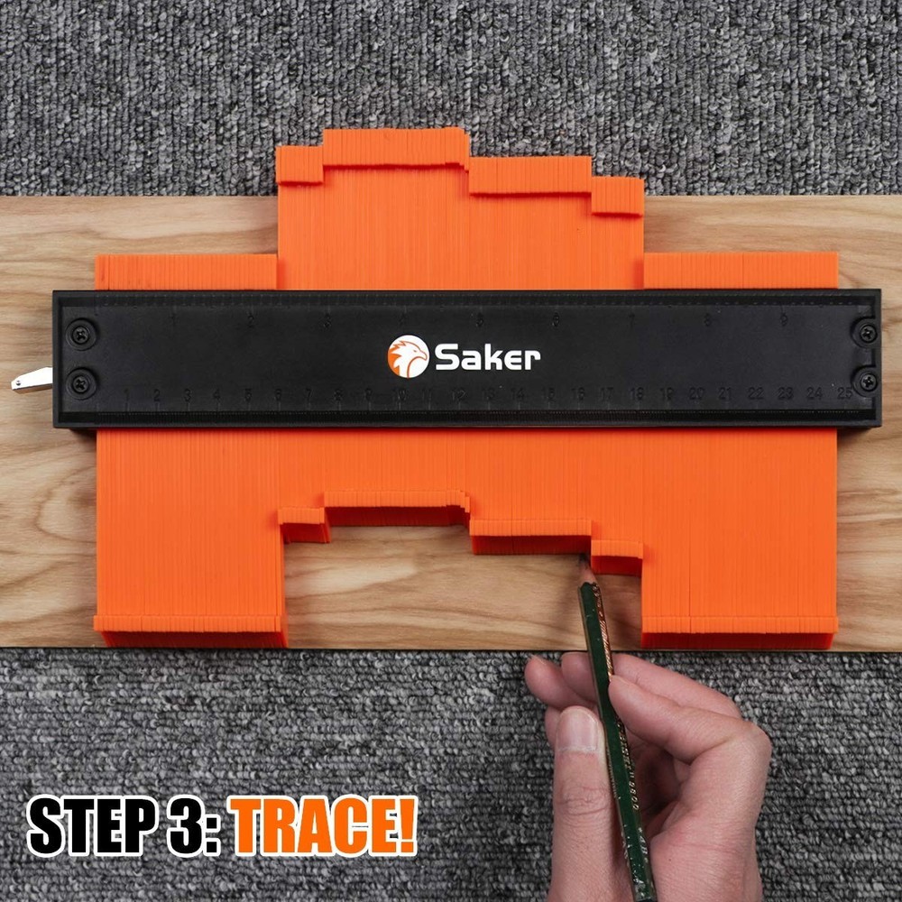 Durable ABS Plastic Contour Gauge: Precise Shape Duplication for Handyman Use