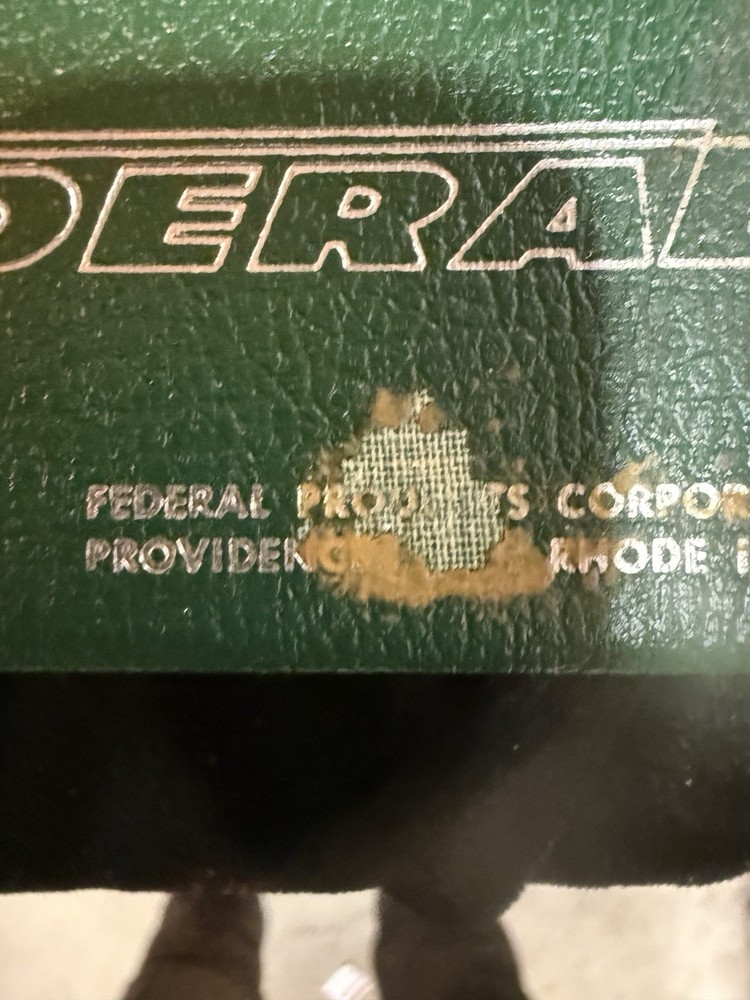 Federal .0025MM Testmaster Test Indicator Set T-3 w /Case AND INSTRUCTION