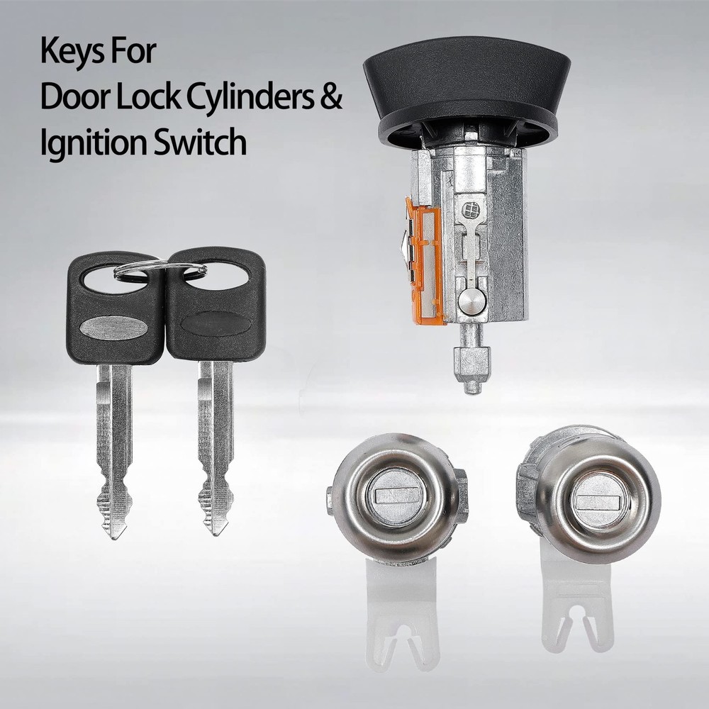 Door Lock Cylinders & Ignition Switch with Keys | 97-07 &