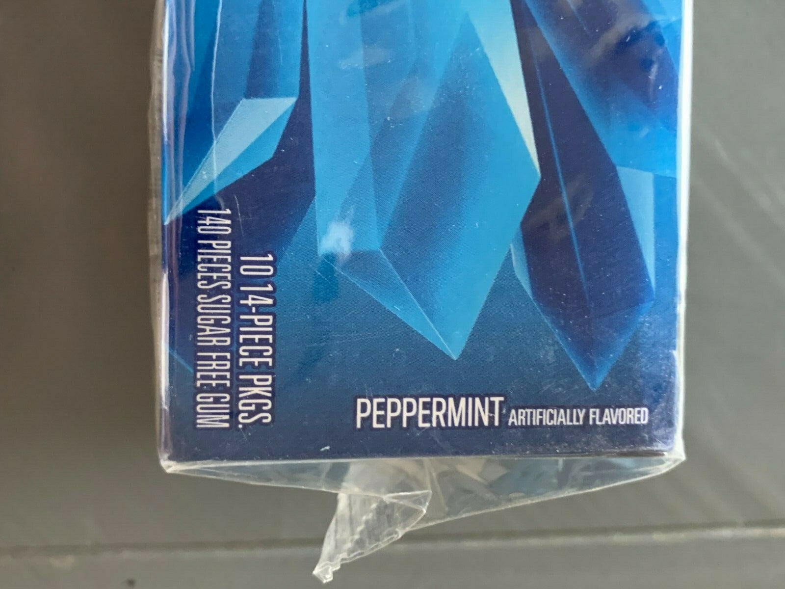 10 PACKS STRIDE PEPPERMINT CRUNCH REACTORS GUM DISCONTINUED COLLECTORS - BB 7/19