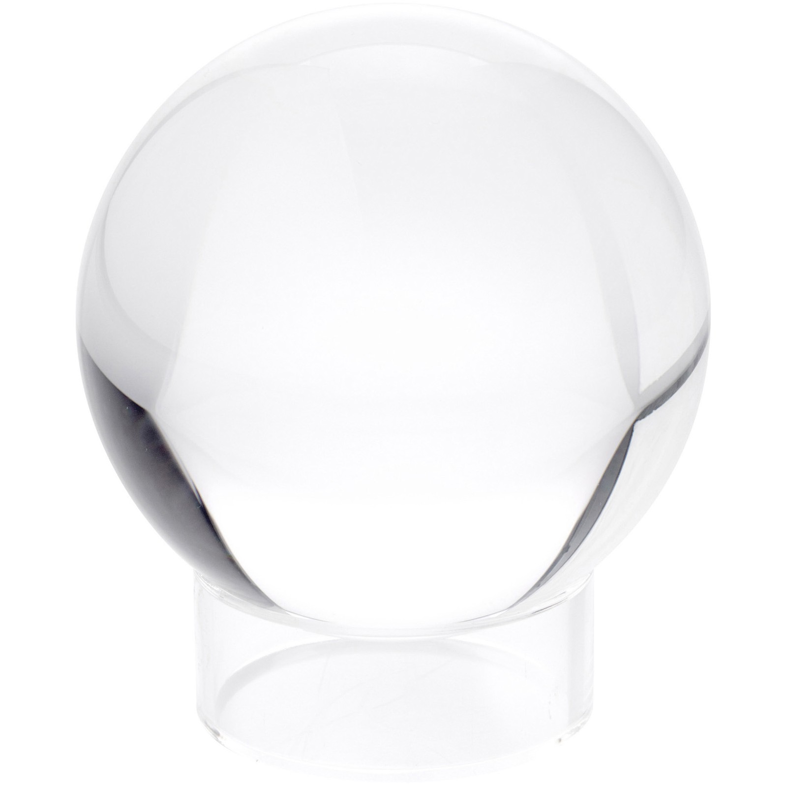 Plymor Clear Acrylic Beveled Sphere Display Stand, 1" H x 2.5" W