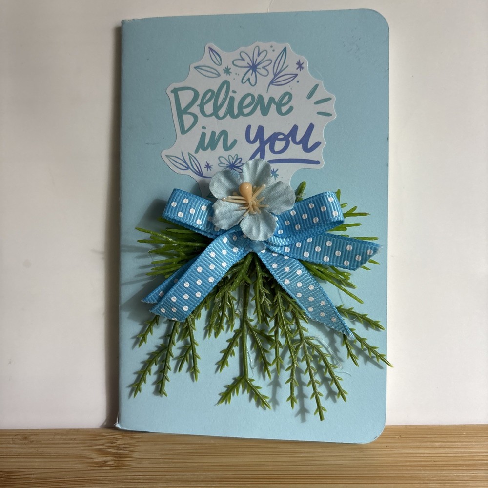 HANDCRAFTED BEADED PEN & NOTE PAD SET -believe in you