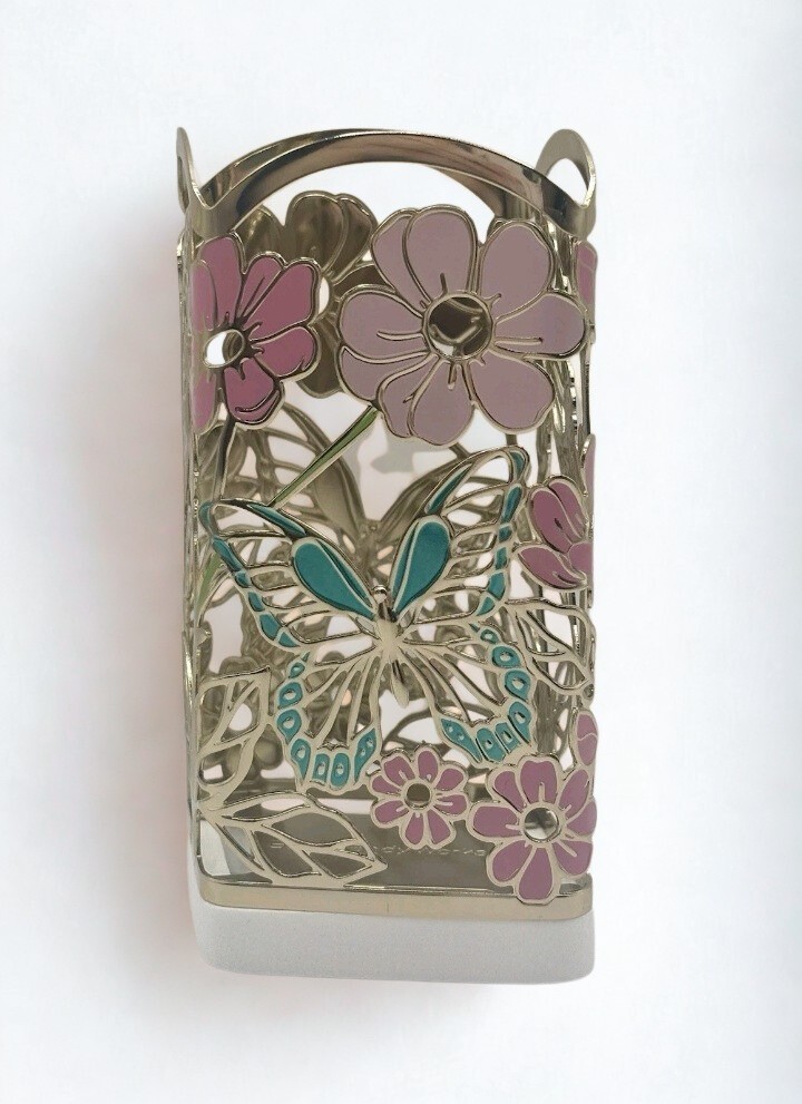 BUTTERFLIES IN THE GARDEN METAL  FOAMING SOAP HOLDER SLEEVE Bath And Body Works