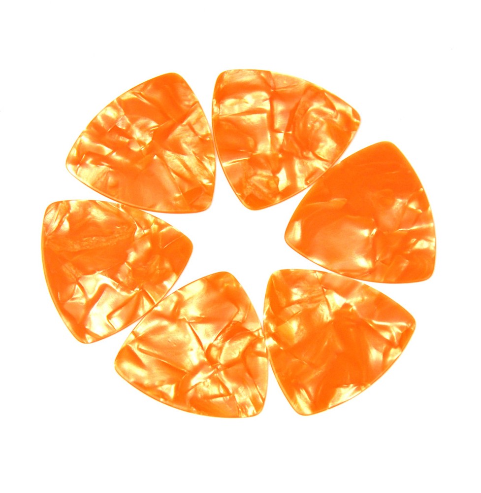Celluloid 346 Rounded Triangle Guitar Picks 0.71mm 100Pcs Assorted Colors