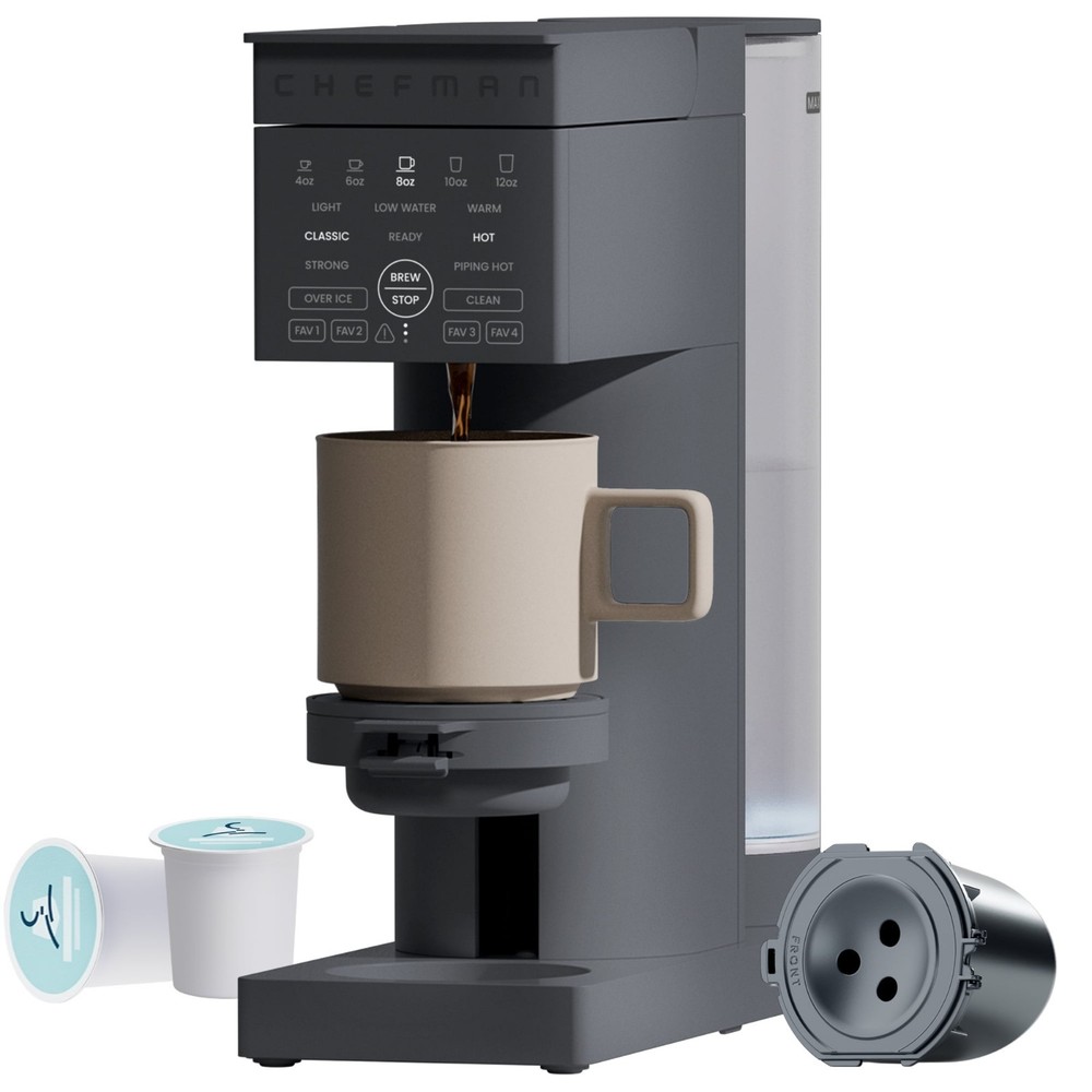 Chefman Caffeinator Single Serve Coffee Maker – Midnight – NEW Factory Sealed