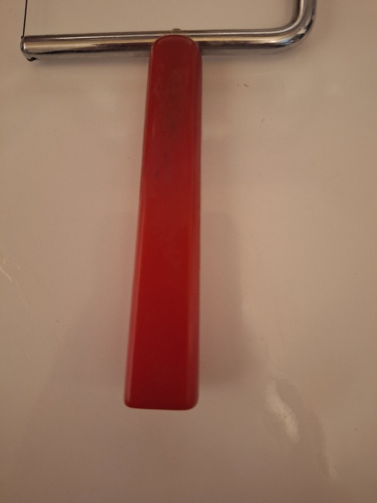 Red Bakelite Handle Cheese Cutter Vintage