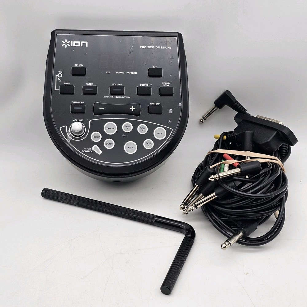 Ion Sound Pro Sessions Drums Control Unit Module Brain + Wiring Harness