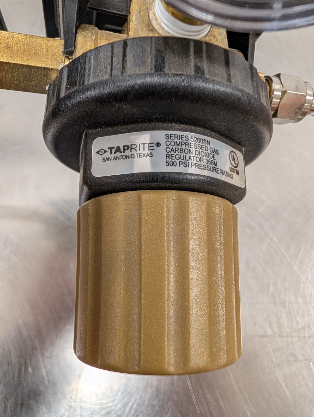 Taprite Dual Body CO2 Regulator - Two Gauge Two Outlet Series 5260SN 500psi [OFF