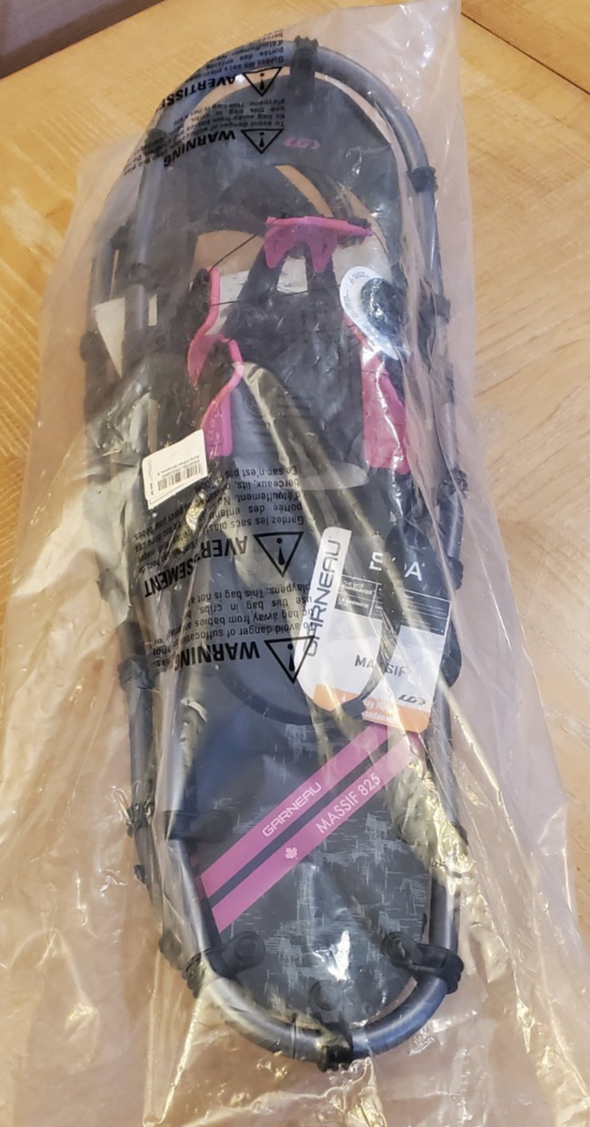 Louis Garneau Women's Massif 825 Snowshoes, BOA, Black/Pink (Users 100-200lbs)