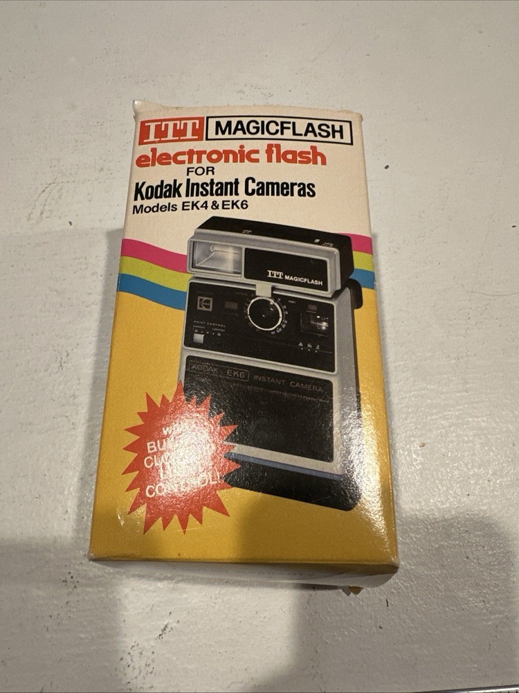 ITT MagicFlash Electronic Flash For Kodak Instant Camera Untested